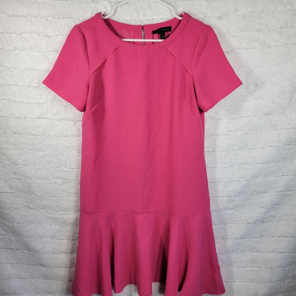 Banana Republic 4 Women's Flare Short sleeve dress